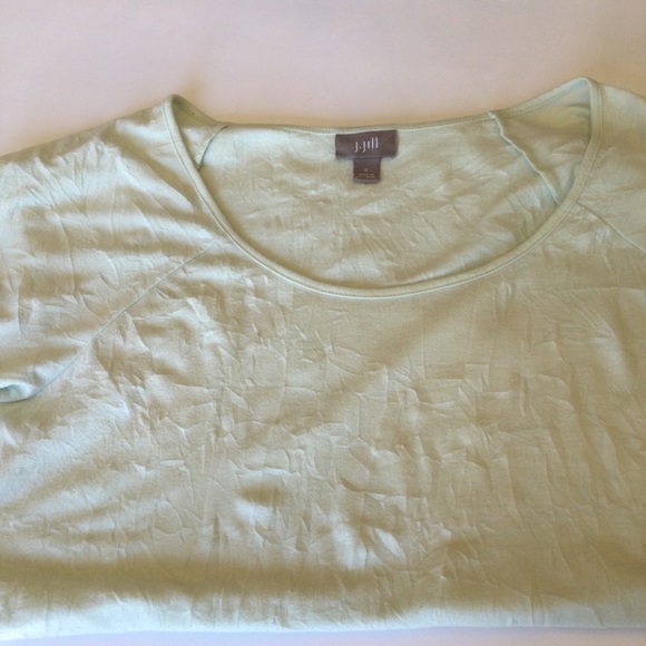 J.Jill Light Green Short Sleeved Tee Shirt - Picture 6 of 10